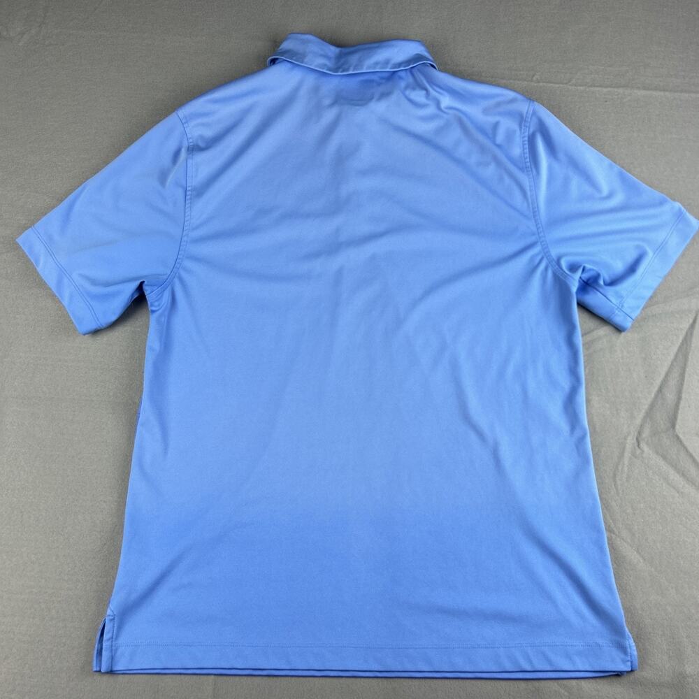 Greg Norman For Tasso Elba Men's Shirt Short Sleeve Golf Blue Size Medium Water - Picture 9 of 9